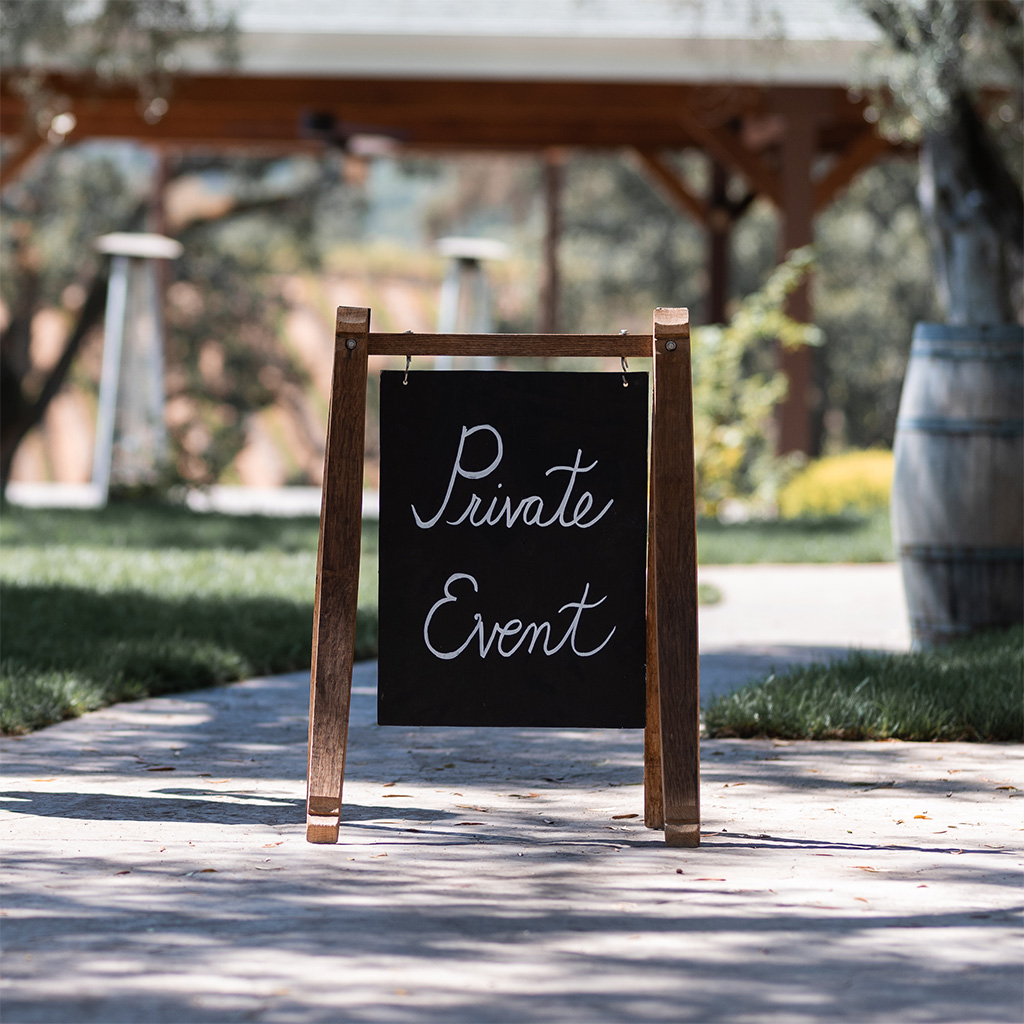 private-event-sign